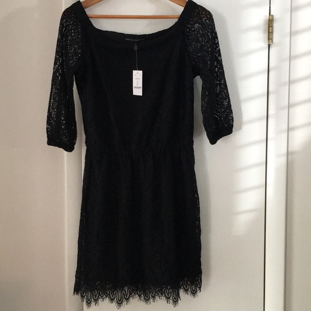 White House Black Market Off The Shoulder Dress.